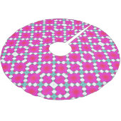 Pink & White Kerstboom Rok (Gekanteld)