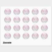 Pink White Lace & Cross Baptism Sticker (Vel)