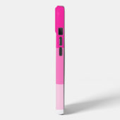 Pink White Ombre Wave pattern Case-Mate iPhone Case (Achterkant / Links)
