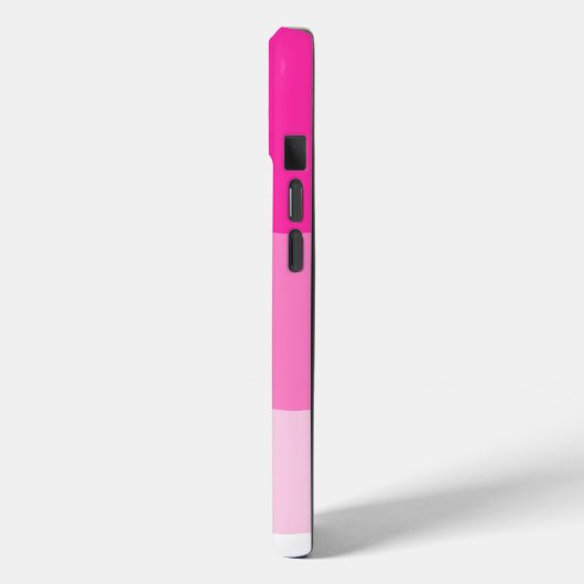 Pink White Ombre Wave pattern Case-Mate iPhone Case (Achterkant / Links)