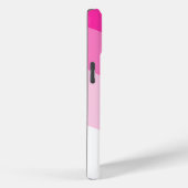 Pink White Ombre Wave pattern Case-Mate iPhone Case (Achterkant / Rechts)