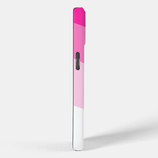 Pink White Ombre Wave pattern Case-Mate iPhone Case (Achterkant / Rechts)