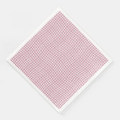 Pink White Plaid Checker Seamless Pattern Servet (Hoek)