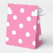 Pink & White Polka Dot Birthday Party Bedankdoosjes (Achterkant)