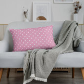 Pink & White Polka Dot Pattern Kussensloop
