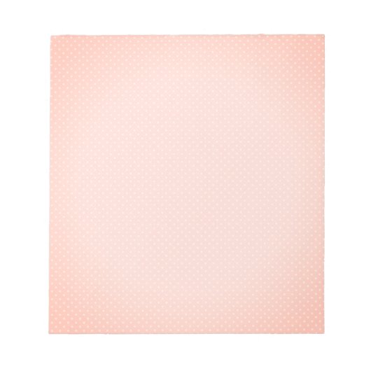 pink White Polka Dot Simple Retro Notitieblok (Voorkant)