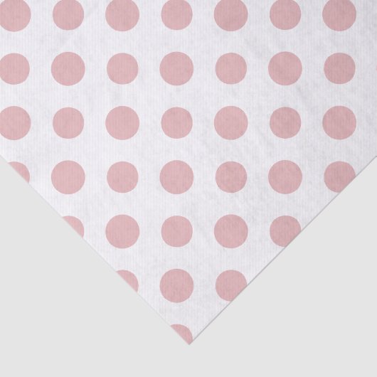 Pink White Polka Dots Pattern Tissuepapier (Detail)