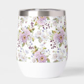 Pink White Purple Watercolor Wildflower (Achterkant)