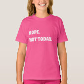 Pink white quote girl t-shirt (Voorkant)