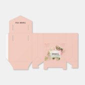 Pink & White Rose Floral Bouquet Bedankdoosjes (Uitgevouwen)