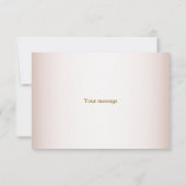 Pink White Rose Watercolor Greenery Wedding Bedankkaart (Achterkant)