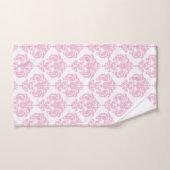 Pink & White Royal Glam Damask Girly Glam Bad Handdoek (Handdoek)