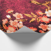 PINK WHITE SPRINGSTROMEN, ANTIEK RODE STROMEN CADEAUPAPIER (Hoek)