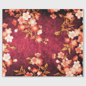 PINK WHITE SPRINGSTROMEN, ANTIEK RODE STROMEN CADEAUPAPIER (Vlak)