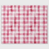 Pink White Stripes Birthday Cadeaupapier (Vlak)