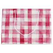 Pink White Stripes Birthday Groot Cadeauzakje (Voorkant)