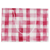 Pink White Stripes Birthday Groot Cadeauzakje (Achterkant)
