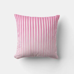 Pink White Stripes Pattern Ombre Modern Cute Girly Kussen