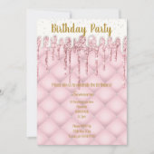 PINK WHITE TUFTED KEEK ALLE GEVALLEN VAN DE BIRTHD KAART (Voorkant)