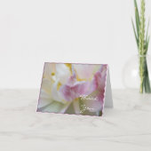 Pink & White Tulip Flower Blossom Thank You Bedankkaart (Voorkant)