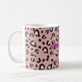 Pink Wild at Heart Leopard Print Coffee Mug Koffiemok (Links)