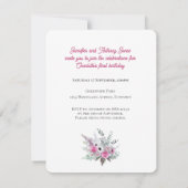 Pink Wild ONE 1e verjaardag Kaart (Achterkant)