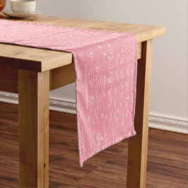 Pink Wildflower Baby Shower Table Runner Korte Tafelloper