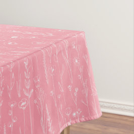 Pink Wildflower Baby Shower Tablecloth Decor Tafelkleed