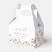 Pink Wildflower Bloom Graduation Party Bedankdoosjes (Voorkant Zijde)