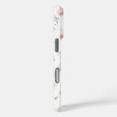Pink Wildflower Garden Monogrammed Case-Mate iPhone Case (Achterkant / Rechts)