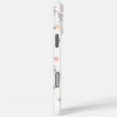 Pink Wildflower Garden Monogrammed Case-Mate iPhone Case (Achterkant / Rechts)