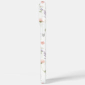 Pink Wildflower Garden Monogrammed Case-Mate iPhone Case (Achterkant / Links)