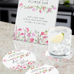 Pink Wildflower Love is in Bloom Vrijgezellenfeest Ronde Kartonnen Onderzetter<br><div class="desc">Liefde is in Bloom, gepersonaliseerde onderzetters voor uw wilde bloem vrijgezellenfeest met sierlijke bloemenslingers en randen van roze wilde bloemen. Zacht vrouwelijk design met delicate en luchtige waterverf wilde bloemen in roze tinten. Natuur geïnspireerd botanisch ontwerp met romantische tuinbloemen en bloemspikes. Blader door mijn Pink Wildflower collectie voor overeenkomende items...</div>