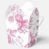 Pink Wildflower Tea Bridal Shower Bedankdoosjes (Geopend)