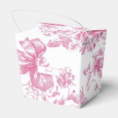 Pink Wildflower Tea Bridal Shower Bedankdoosjes (Achterkant)