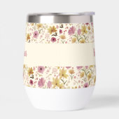 Pink Wildflower Watercolor Monogram Named (Links)