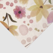 Pink Wildflower Watercolor  Tissuepapier (Detail)