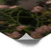 Pink Wildflowers beroemd gemaakt door Stream Photo Poster (Hoek)