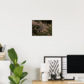 Pink Wildflowers beroemd gemaakt door Stream Photo Poster (Thuiskantoor)