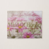 Pink Will You Be My Maid of Honor Jigsaw Puzzel (Horizontaal)