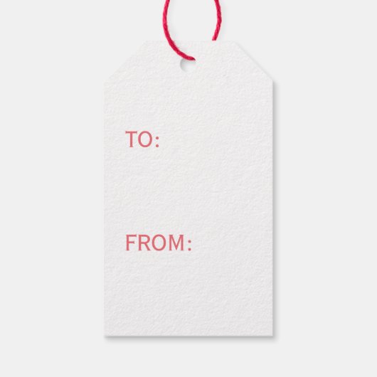 PINK WILLIAM MORRIS GIFT LABELS CUSTOM INITIAAL CADEAULABEL (Achterkant)