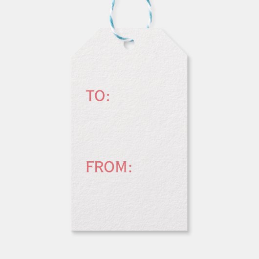 PINK WILLIAM MORRIS GIFT LABELS CUSTOM INITIAAL CADEAULABEL (Achterkant)