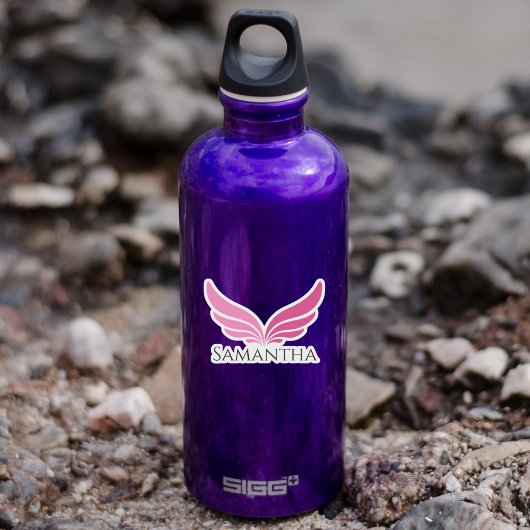 Pink wings cute girly Aviation  Sticker