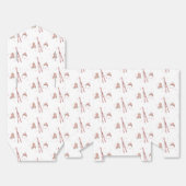 Pink Winter Après Bébé Ski Pattern Baby Shower Bedankdoosjes (Ongevouwen)