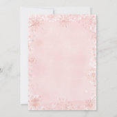 Pink Winter Girl Beer Baby Het is koud buiten Kaart (Achterkant)