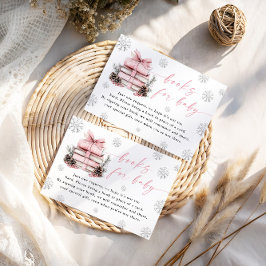 Pink Winter New Chapter Begins Books For Baby Card Informatiekaartje