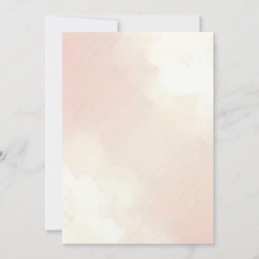 Pink Winter Onederland Snowflake 1st Birthday Kaart (Achterkant)