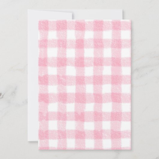 Pink Winter Truck Onederland 1st Birthday Animals Kaart (Achterkant)