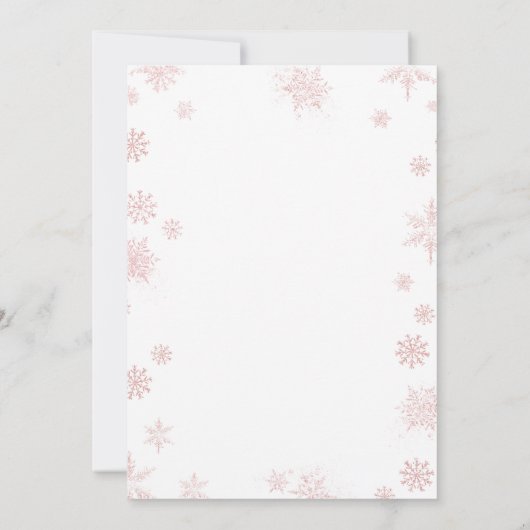 Pink Winter Truck Onederland 1st Birthday Animals Kaart (Achterkant)