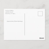 Pink Winter Wonderland Snowflake Baby shower Briefkaart (Achterkant)